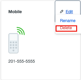 delete button